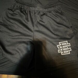 Eric Emanuel Black Mesh Athletic Shorts